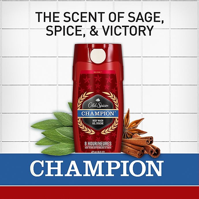 slide 3 of 6, Old Spice Red Zone Champion Body Wash, 16 fl oz