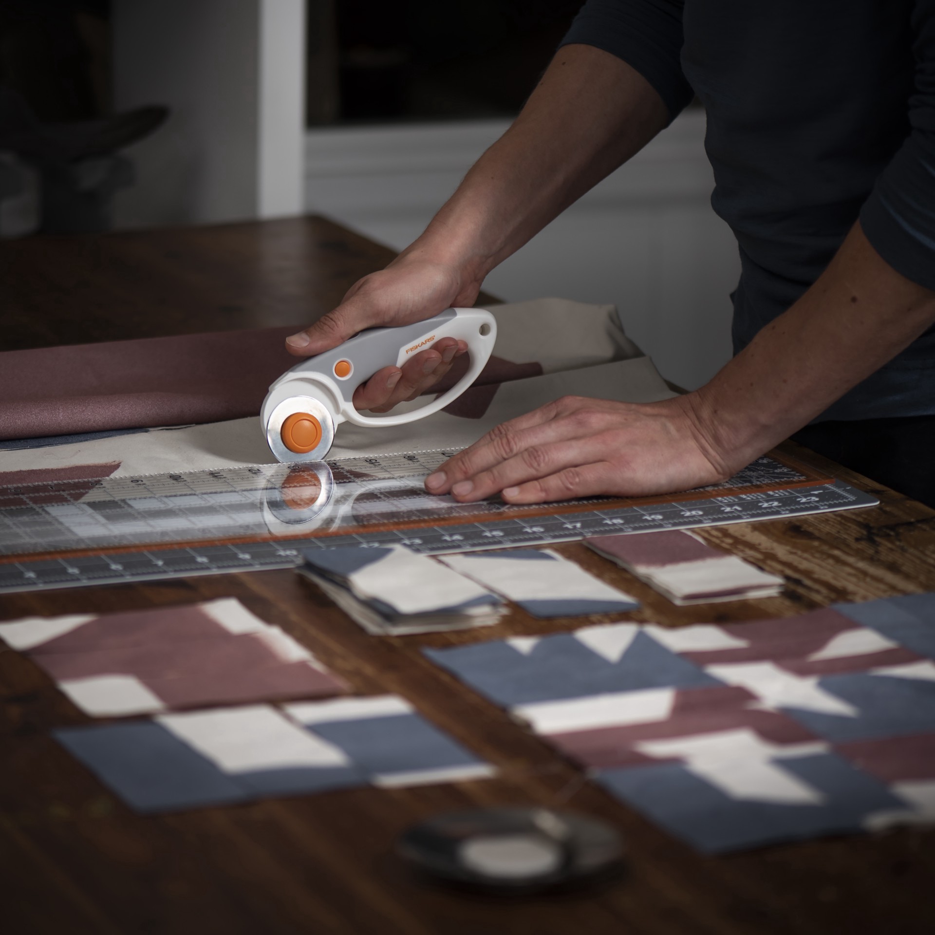 slide 4 of 9, Fiskars 45mm Multiple Layers Loop Rotary Cutter, 45 mm