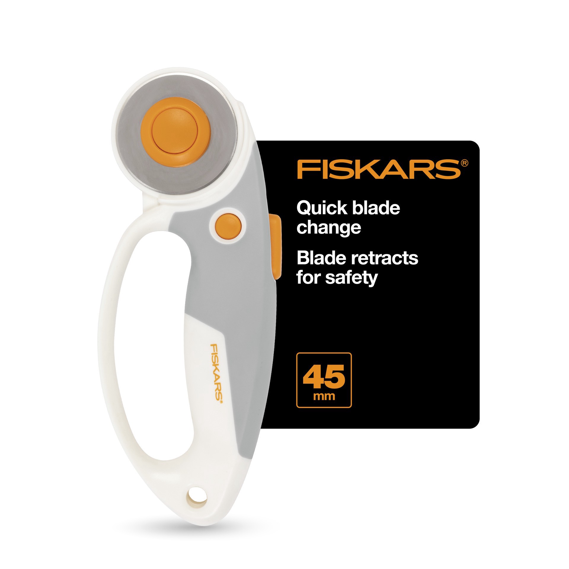 slide 7 of 9, Fiskars 45mm Multiple Layers Loop Rotary Cutter, 45 mm