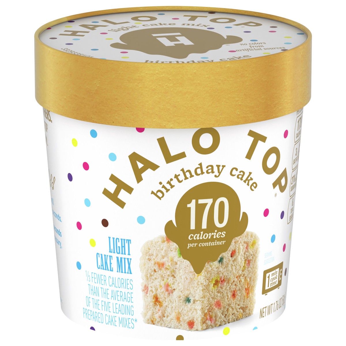 slide 5 of 13, Halo Top Single Serving Birthday Cake Light Cake Mix, 1.76 oz., 1.76 oz