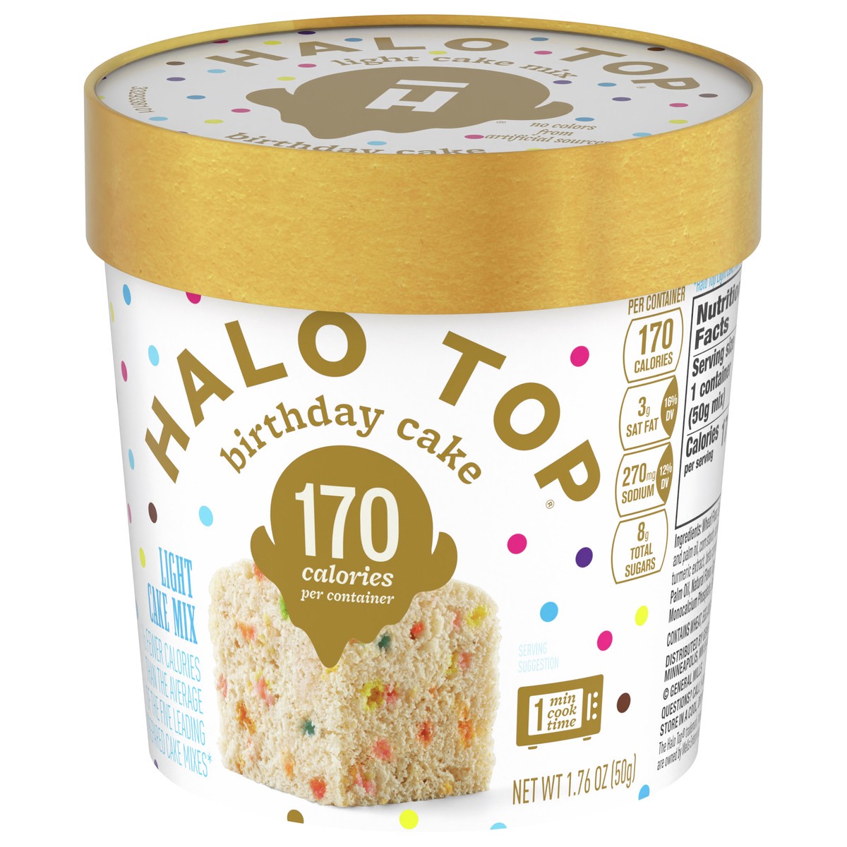 slide 9 of 13, Halo Top Single Serving Birthday Cake Light Cake Mix, 1.76 oz., 1.76 oz