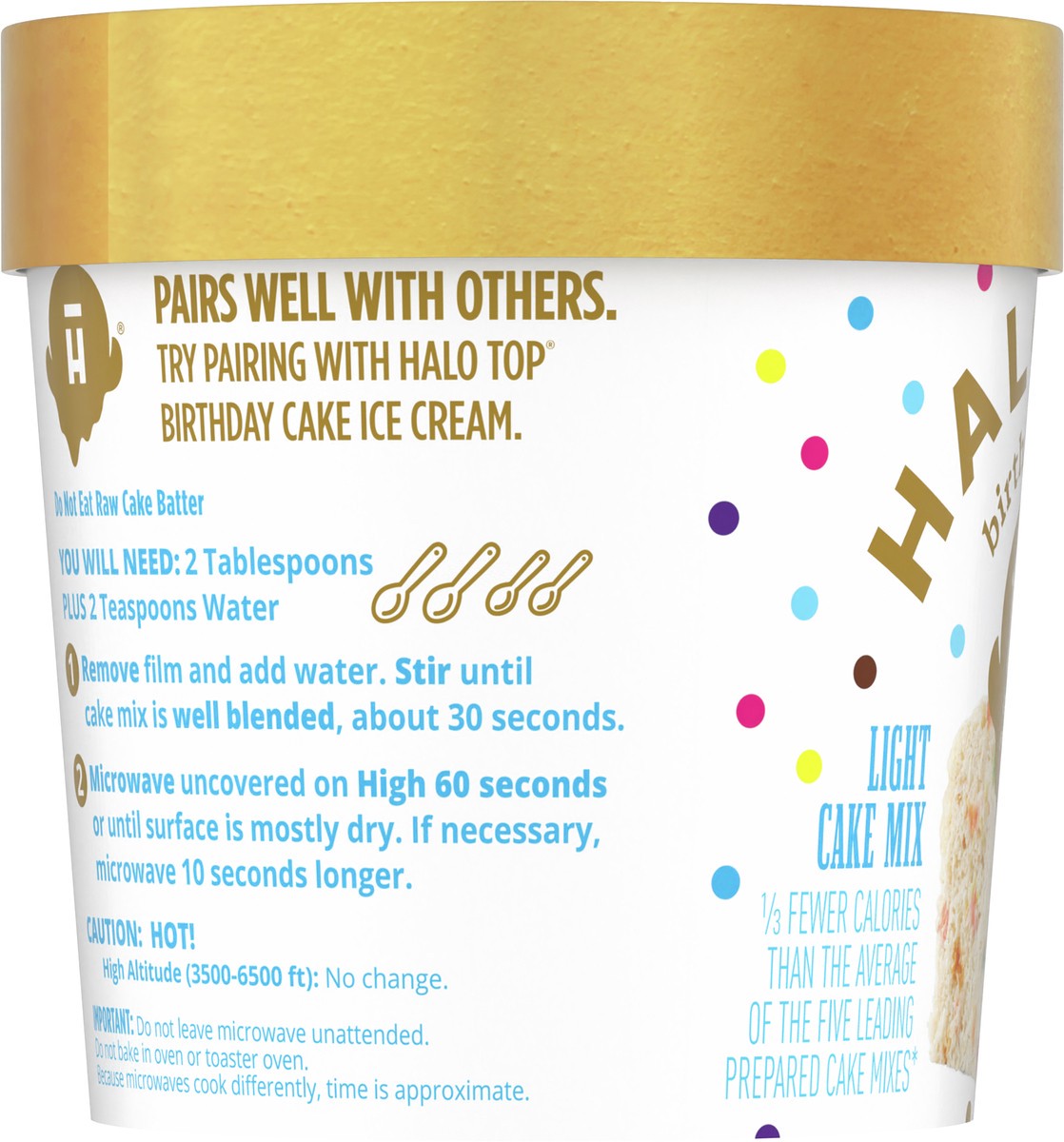 slide 8 of 13, Halo Top Single Serving Birthday Cake Light Cake Mix, 1.76 oz., 1.76 oz