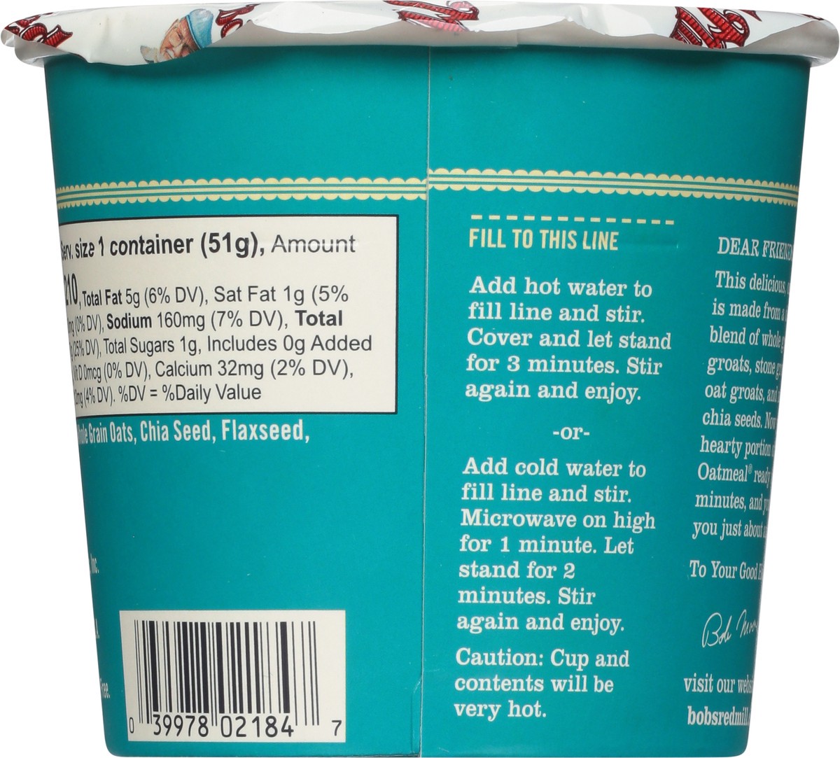 slide 7 of 9, Bob's Red Mill Gluten Free Classic Oatmeal 1.81 oz, 1.81 oz