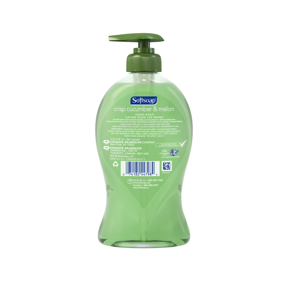 slide 2 of 4, Softsoap Crisp Cucumber And Melon Liquid Hand Soap, 11.25 fl oz