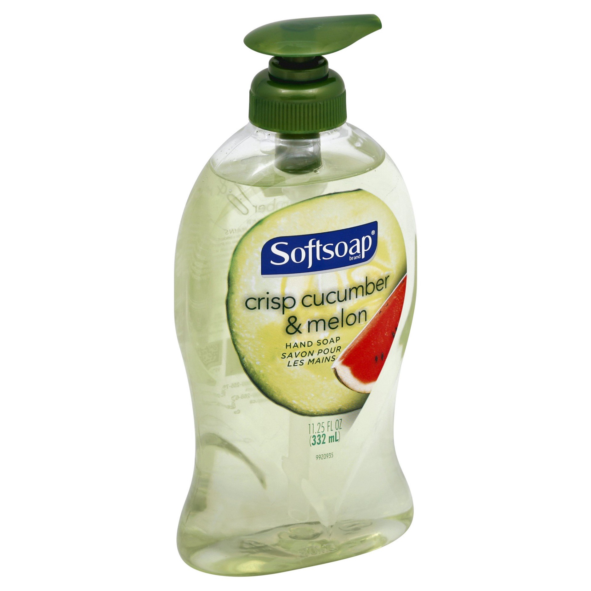 slide 1 of 4, Softsoap Crisp Cucumber And Melon Liquid Hand Soap, 11.25 fl oz