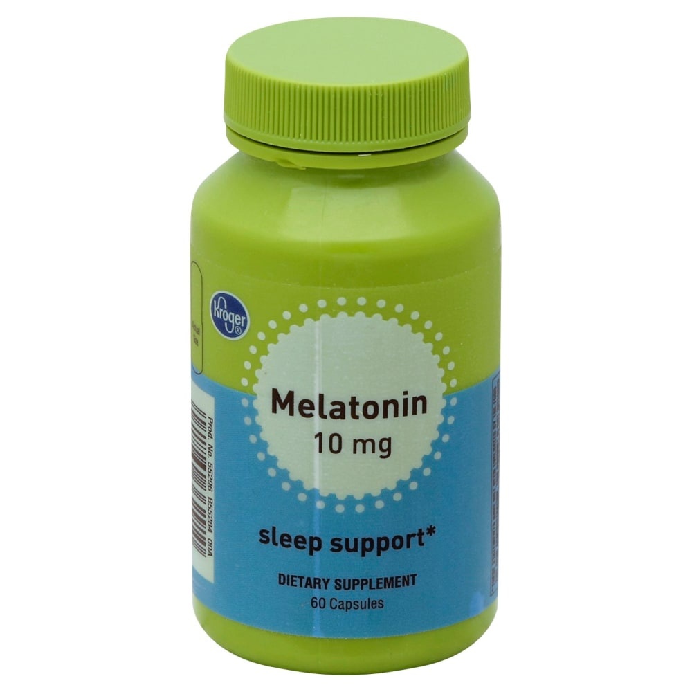 slide 1 of 1, Kroger Melatonin Sleep Support Capsules 10Mg, 60 ct