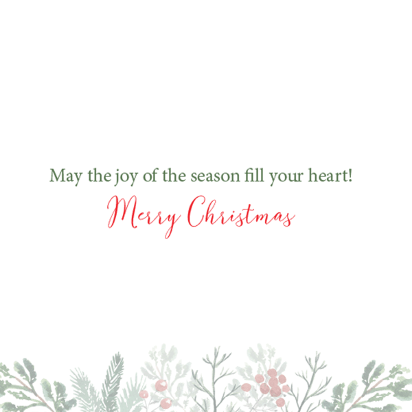 slide 2 of 2, Graphique Holiday Boxed Cards, 5"" X 7"", Merry Christmas Greens, Pack Of 15 Cards, 15 ct
