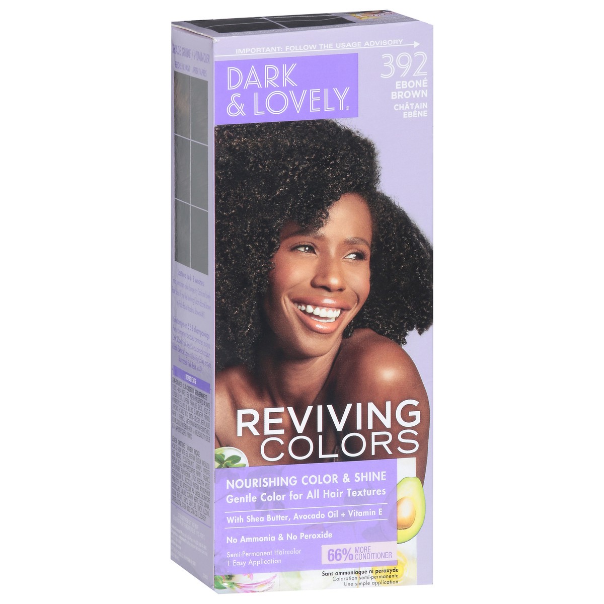 slide 2 of 9, Dark & Lovely Reviving Colors Ebone Brown 392 Semi-Permanent Haircolor 1 ea, 1 ct