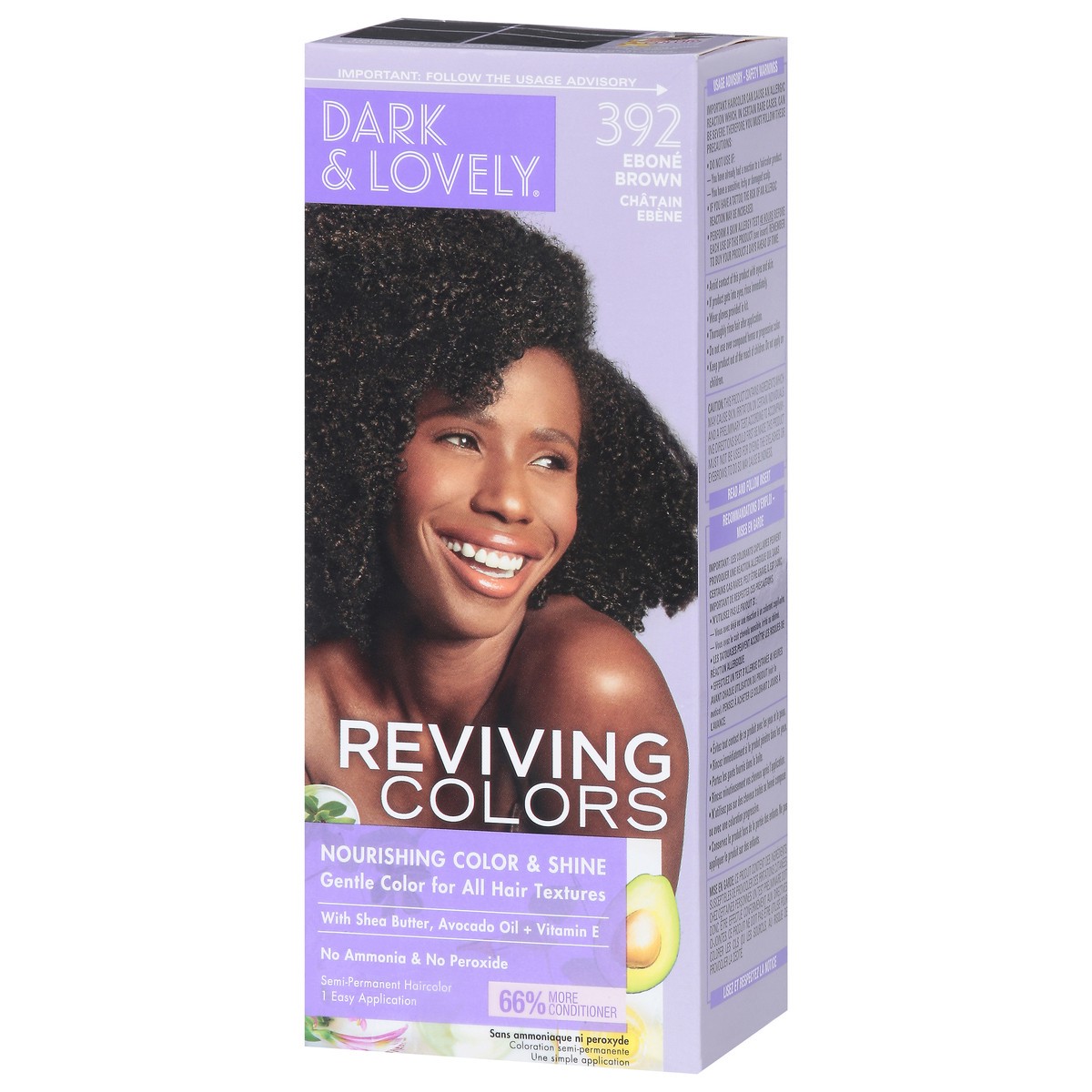 slide 3 of 9, Dark & Lovely Reviving Colors Ebone Brown 392 Semi-Permanent Haircolor 1 ea, 1 ct