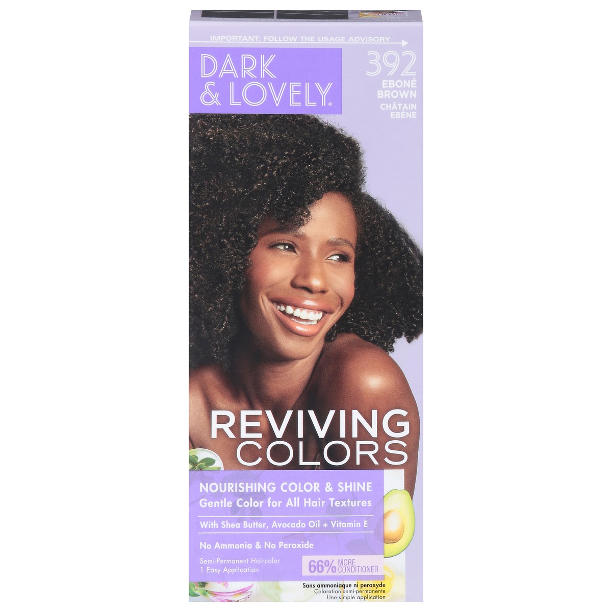 slide 1 of 9, Dark & Lovely Reviving Colors Ebone Brown 392 Semi-Permanent Haircolor 1 ea, 1 ct