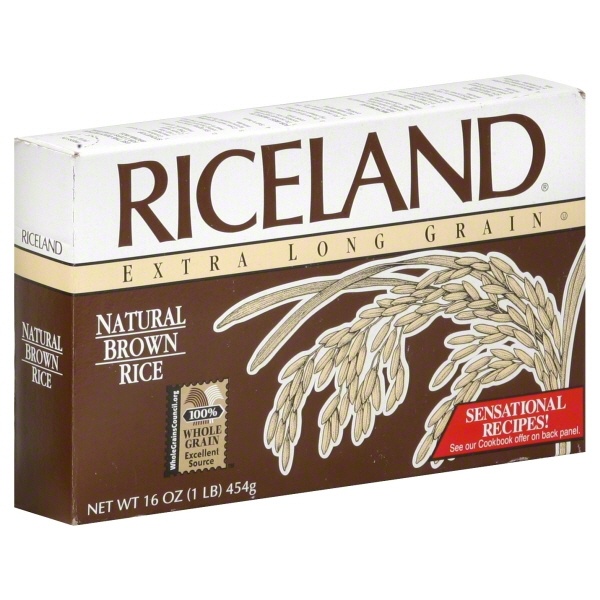 slide 1 of 1, Riceland Natural Brown Rice, 16 oz