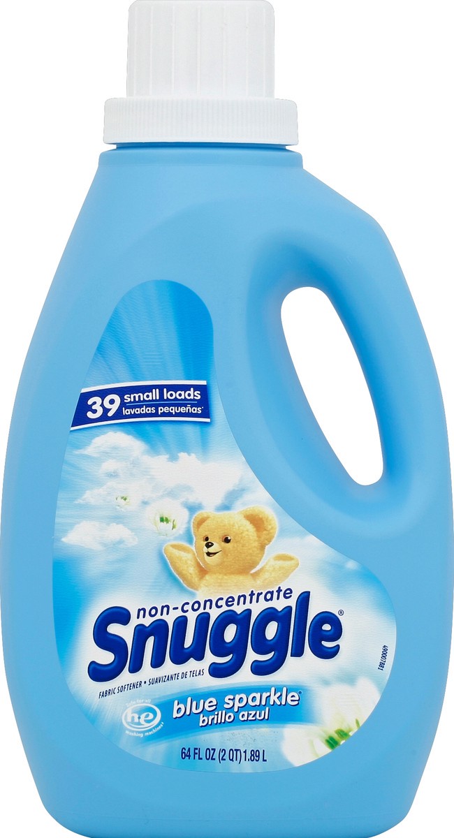 slide 1 of 8, Snuggle Fabric Softener Blue Sparkle Liquid, 64 fl oz