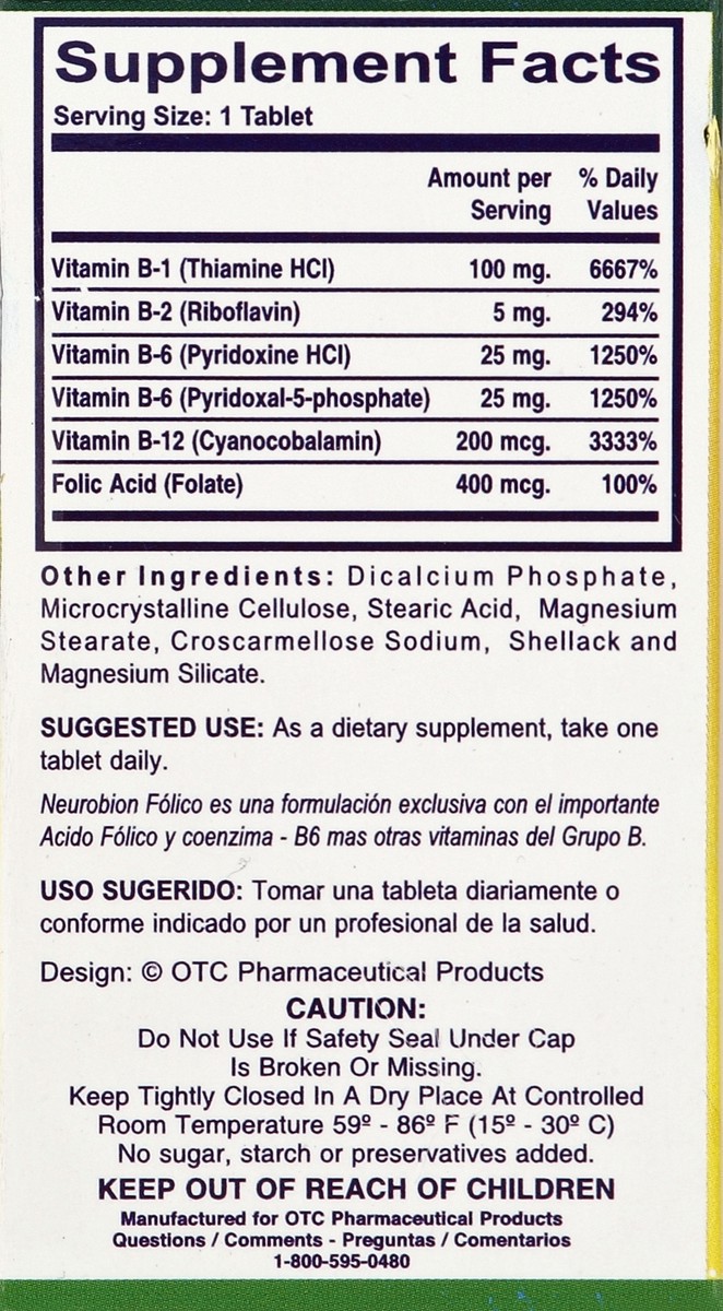 slide 2 of 5, NeuroBion Folico 50 ea, 1 ct