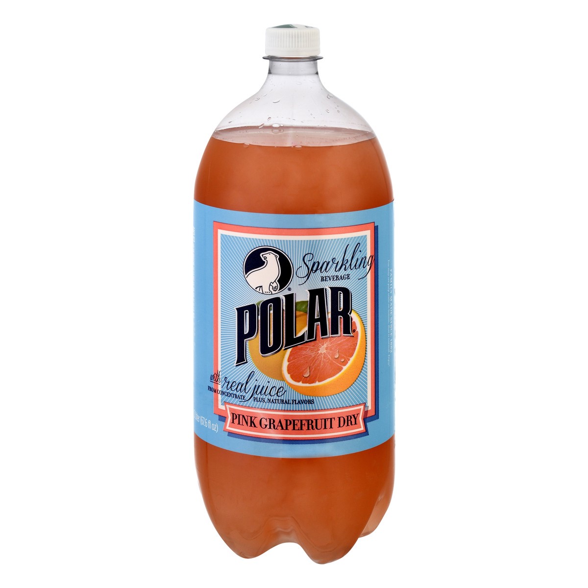 slide 3 of 13, Polar Pink Grapefruit Dry Sparkling Beverage 2 lt, 2 liter