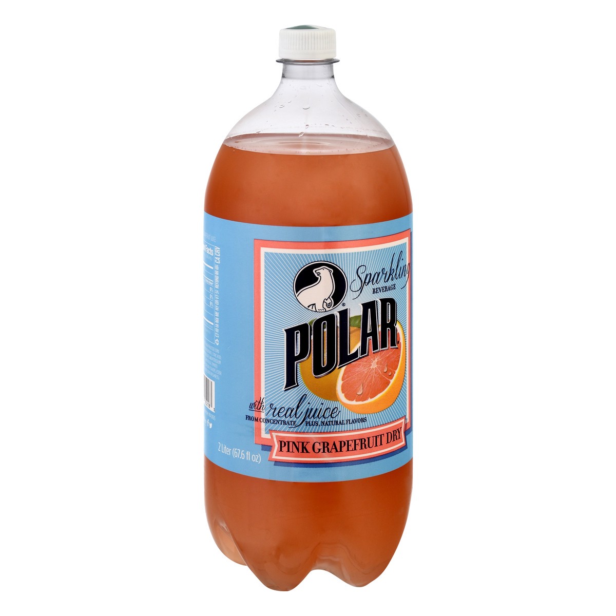 slide 13 of 13, Polar Pink Grapefruit Dry Sparkling Beverage 2 lt, 2 liter