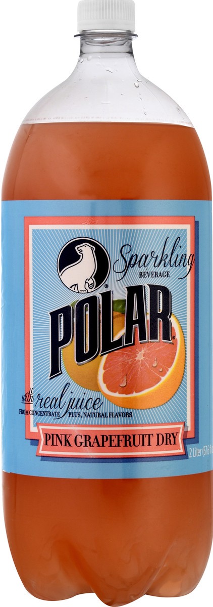 slide 2 of 13, Polar Pink Grapefruit Dry Sparkling Beverage 2 lt, 2 liter