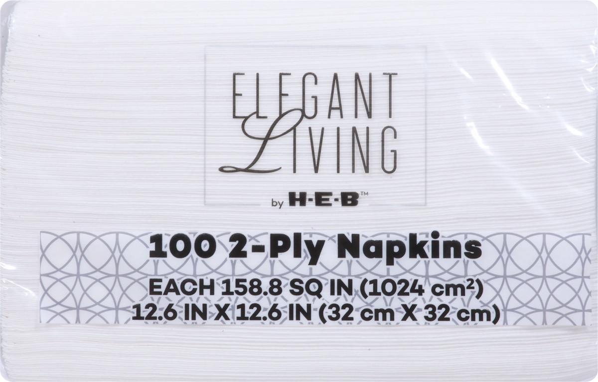 slide 3 of 9, Elegant Living Napkins 100 ea, 100 ct