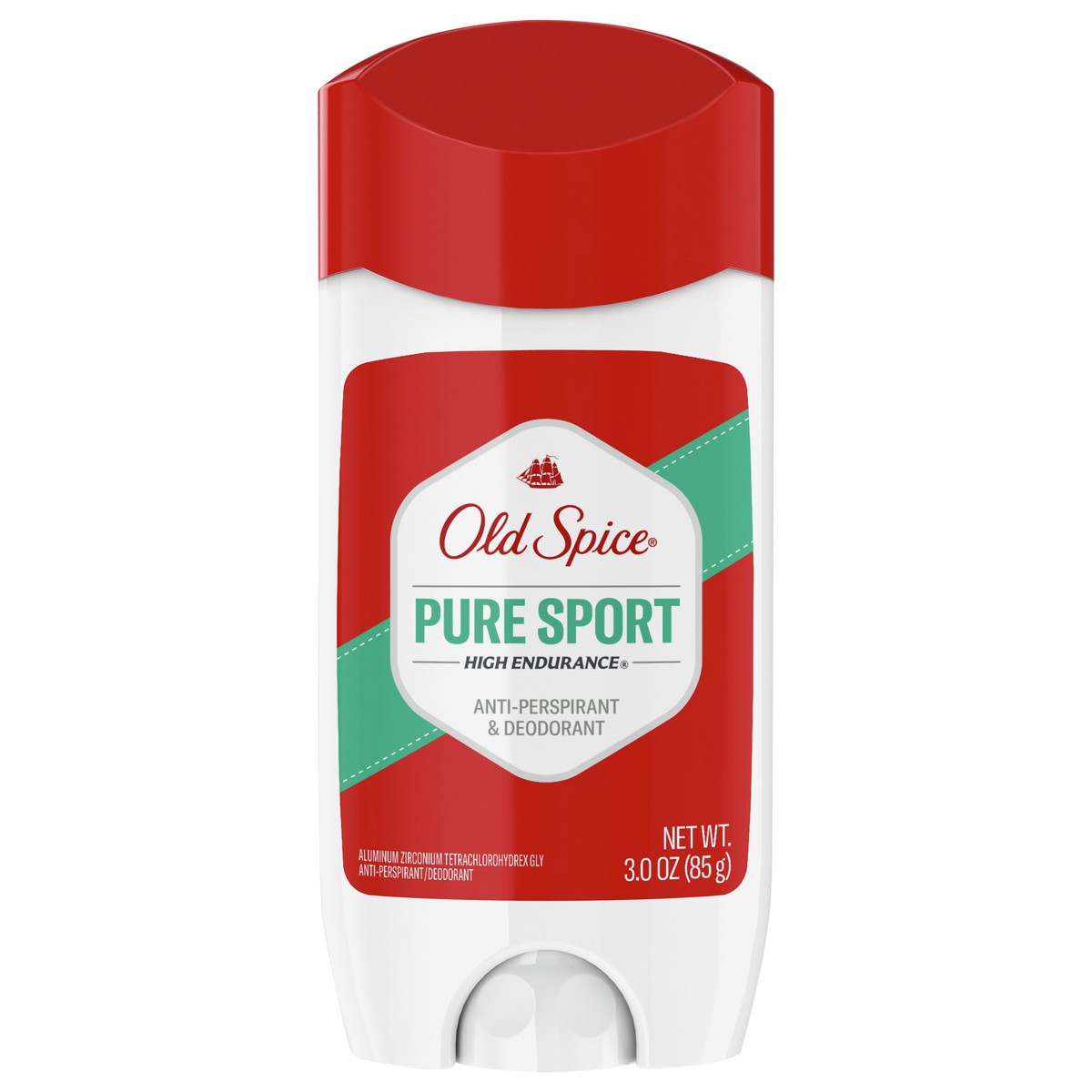 slide 1 of 3, Old Spice High Endurance Pure Sport Invisible Solid Antiperspirant And Deodorant, 3 oz