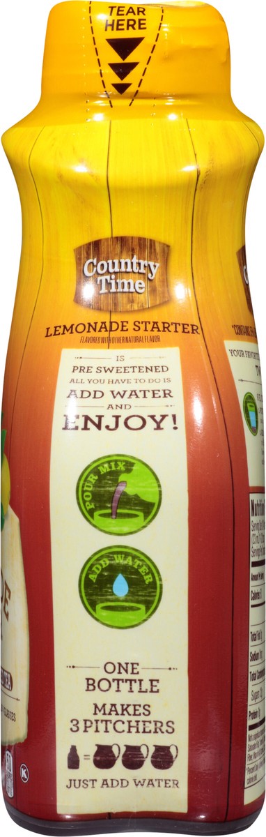 slide 12 of 13, COUNTRY TIME Lemonade Starter Half Lemonade and Half Iced Tea Liquid Beverage-Concentrate 18.2 fl oz. Bottle, 18.20 fl oz