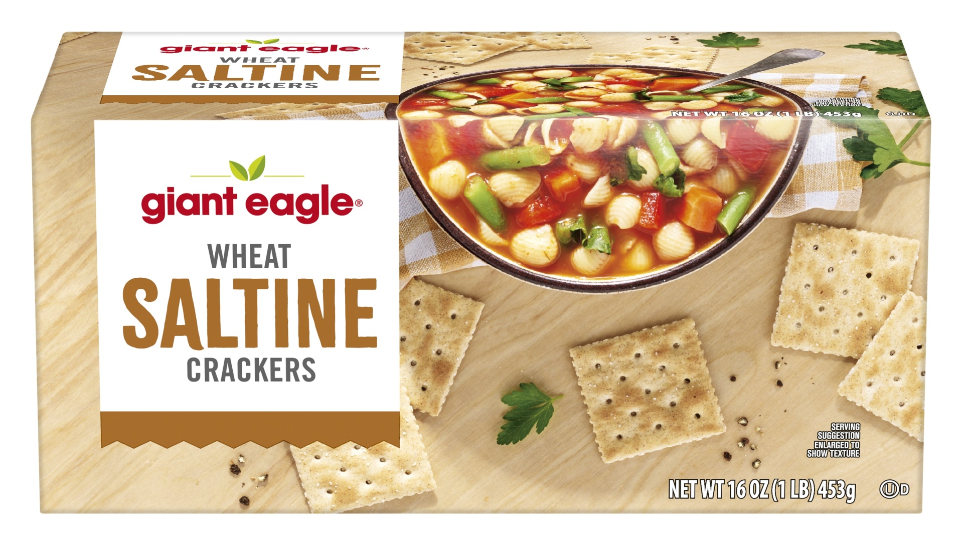 slide 1 of 1, Giant Eagle Saltine Crackers, Wheat, 16 oz