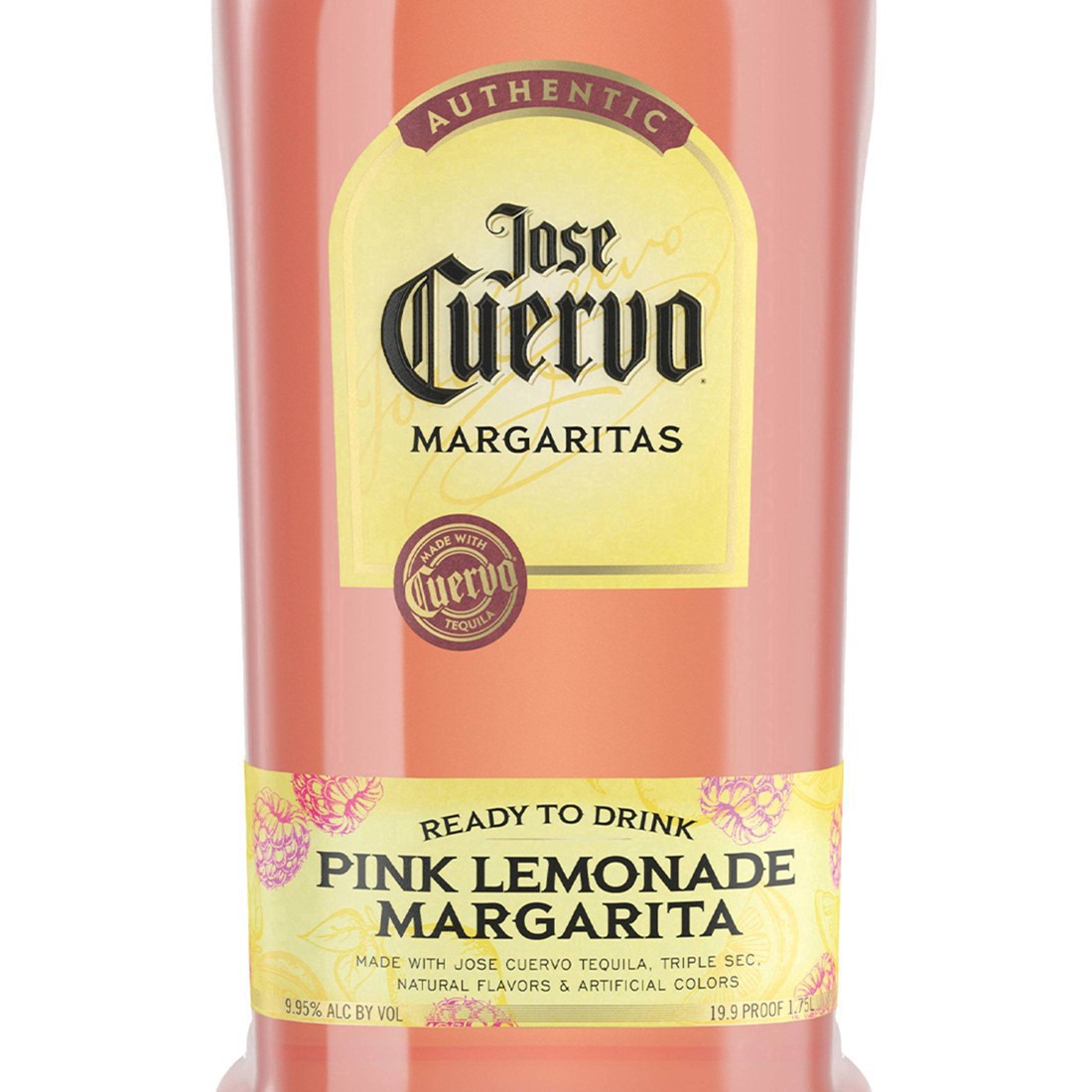 slide 2 of 26, Jose Cuervo Authentic Margarita Pink Lemonade Ready to Drink Cocktail - 1.75 L, 1.75 liter
