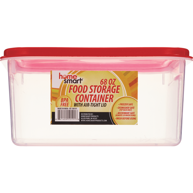 slide 1 of 1, Dd Plastic Container Sq, 1 ct