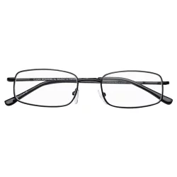 SAV Eyewear Clear Readers Rectangular Metal +3.00
