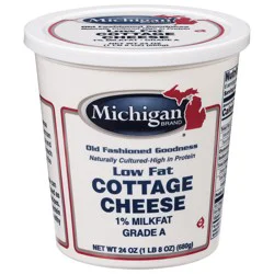 Michigan Brand 1% Milkfat Low Fat Cottage Cheese