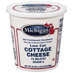 Michigan Brand 1% Milkfat Low Fat Cottage Cheese