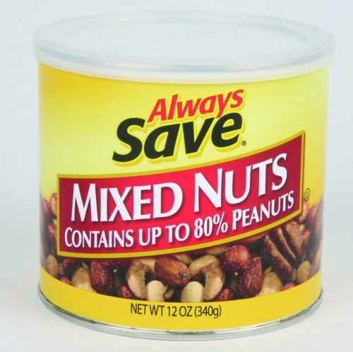 slide 1 of 1, Always Save Mixed Nuts, 9 oz