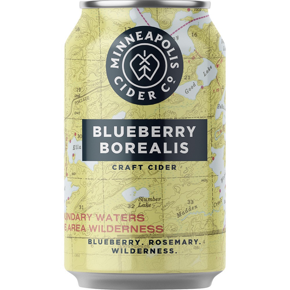 slide 1 of 1, Minneapolis Cider Co. Mpls Cider Co Blueberry Borealis, 4 ct; 12 oz