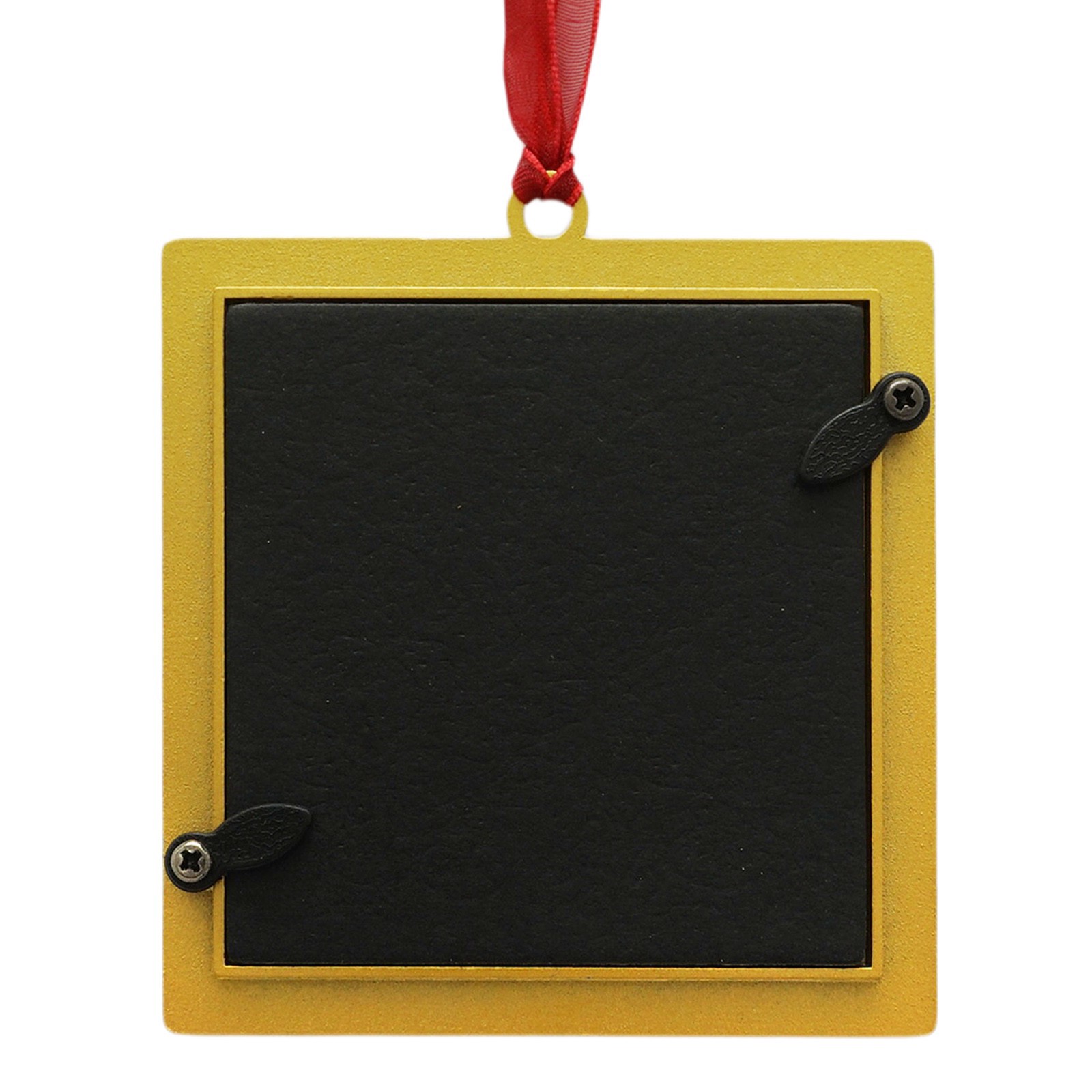 slide 2 of 3, 2.5" X 2.5" White & Gold Square 2025 Metal Ornament Frame By Studio Decor, 2.5 in x 2.5 in