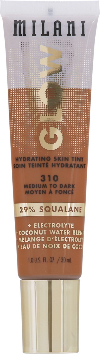 slide 1 of 11, Milani Glow Medium to Dark 310 Hydrating Skin Tint 1.0 fl oz, 1 fl oz