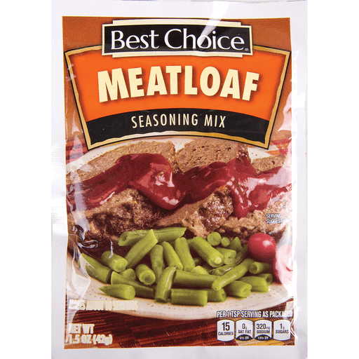 slide 1 of 1, Best Choice Meatloaf Seasoning Mix, 1.5 oz