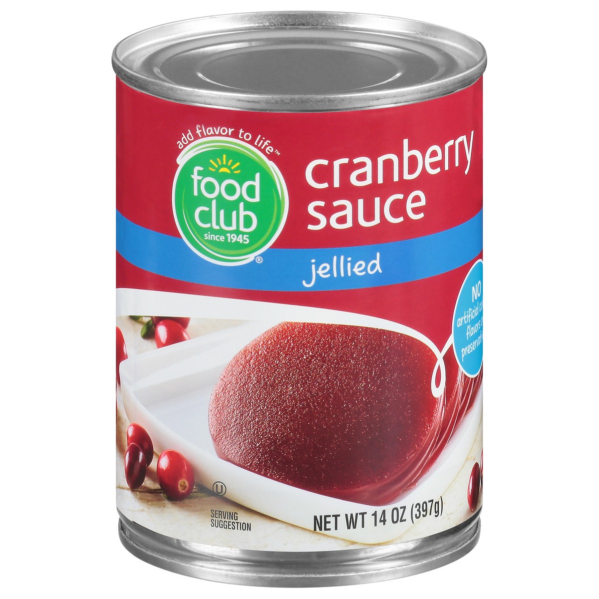 slide 7 of 14, Food Club Jellied Cranberry Sauce - 14 oz, 14 oz