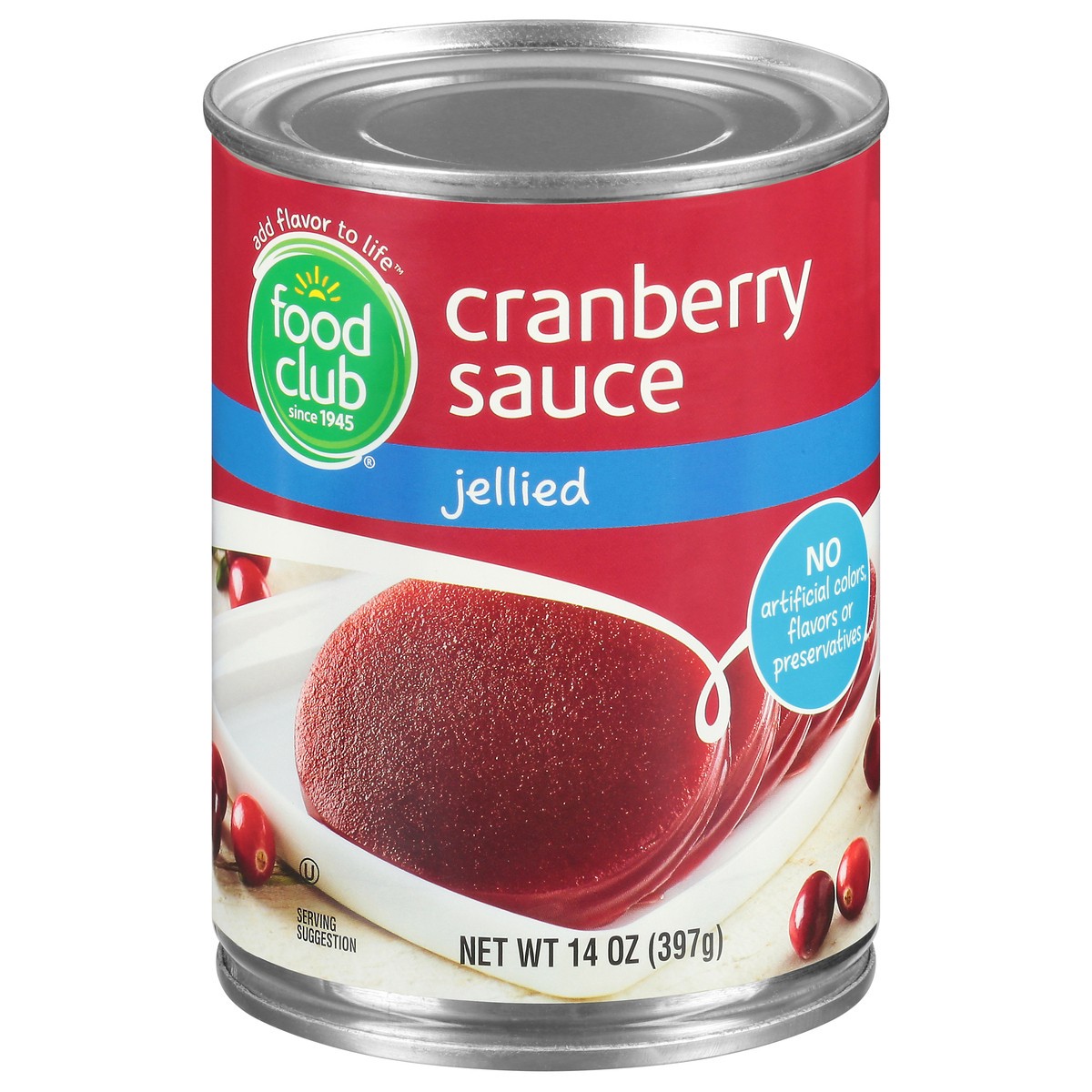 slide 11 of 14, Food Club Jellied Cranberry Sauce - 14 oz, 14 oz