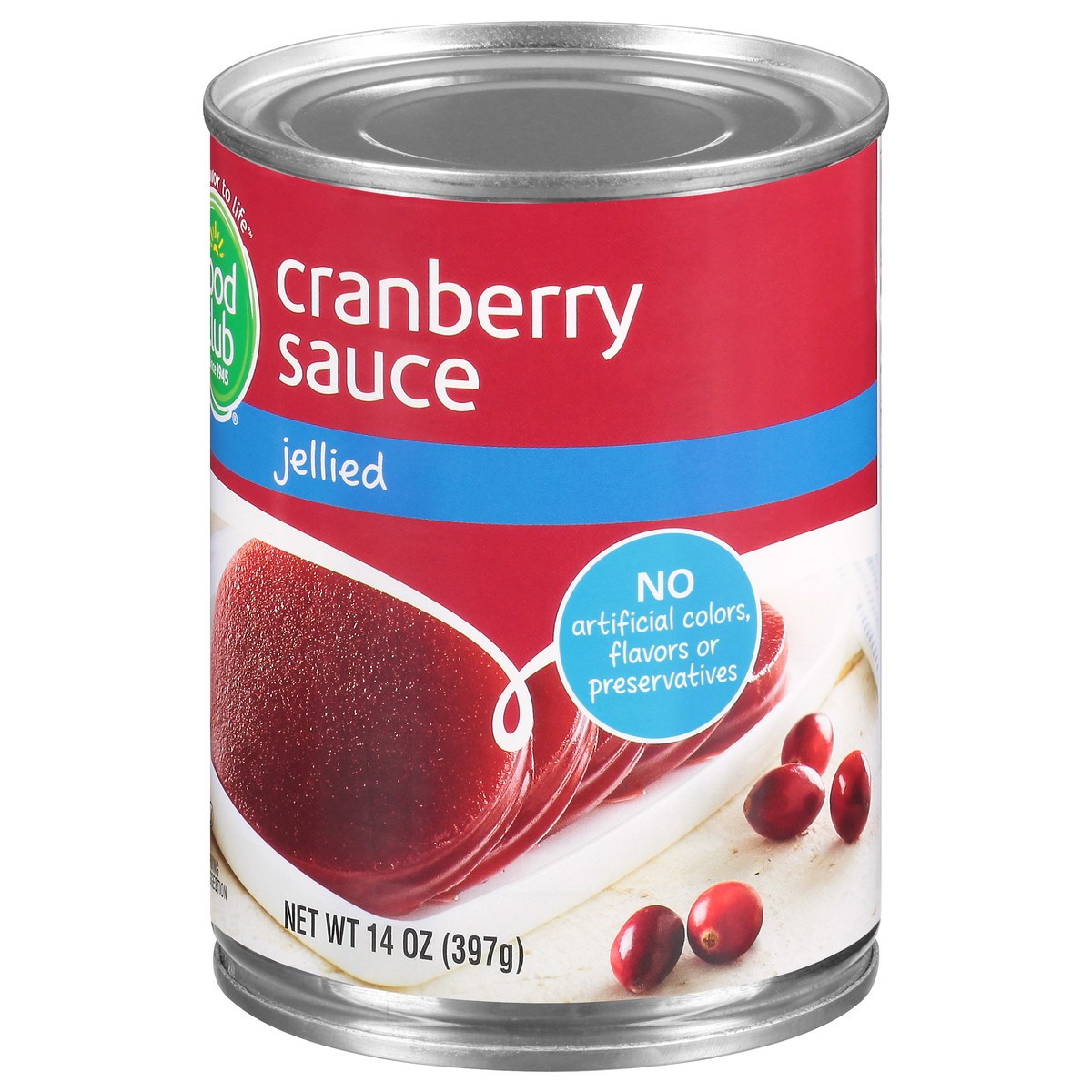 slide 2 of 14, Food Club Jellied Cranberry Sauce - 14 oz, 14 oz