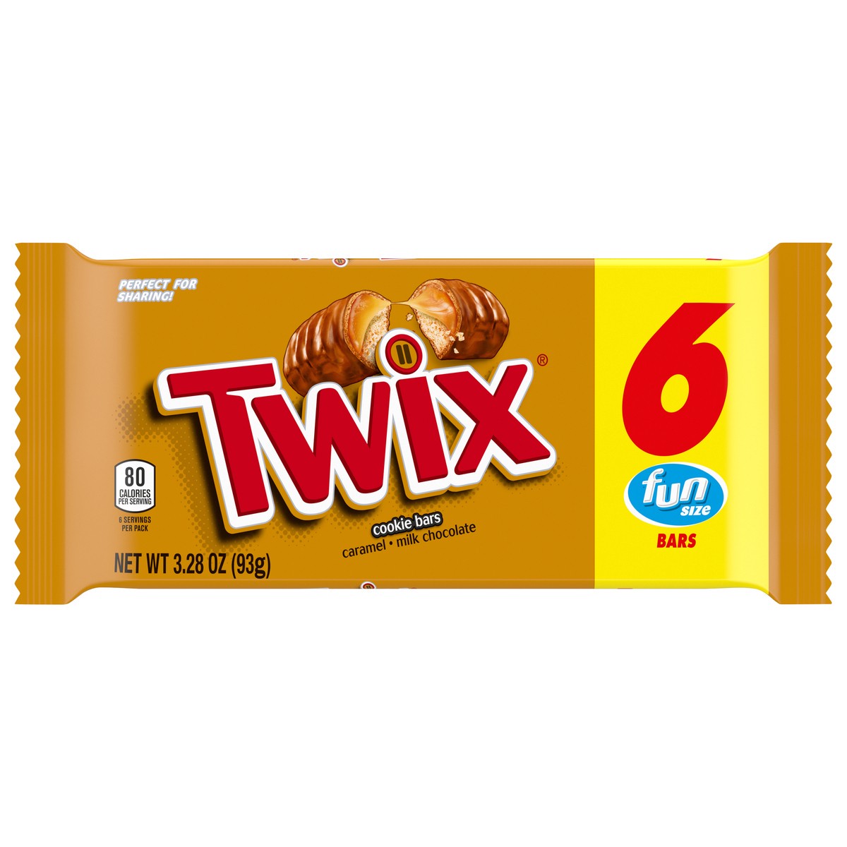 slide 1 of 7, TWIX Fun Size Caramel Chocolate Cookie Candy Bar Bulk Pack, 3.28 oz (Pack of 6), 6 ct; 3.28 oz