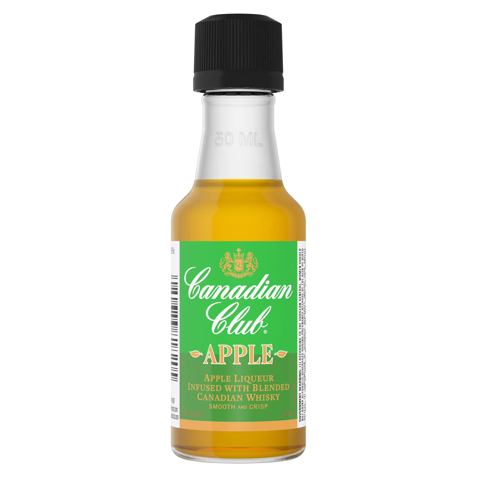 slide 2 of 4, Canadian Club Apple Liqueur Infused With Blended Canadian Whisky 50 ml, 50 ml