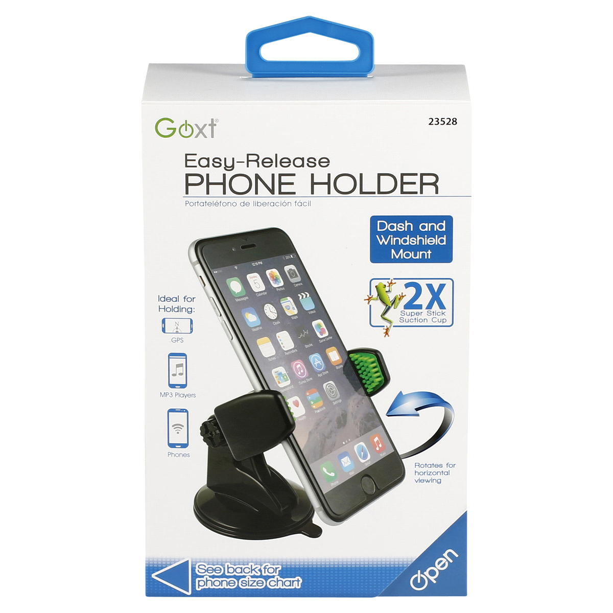 slide 1 of 9, Custom Accessories Goxt Easy Release Suction Cup Mount Phone Holder, 1 ct