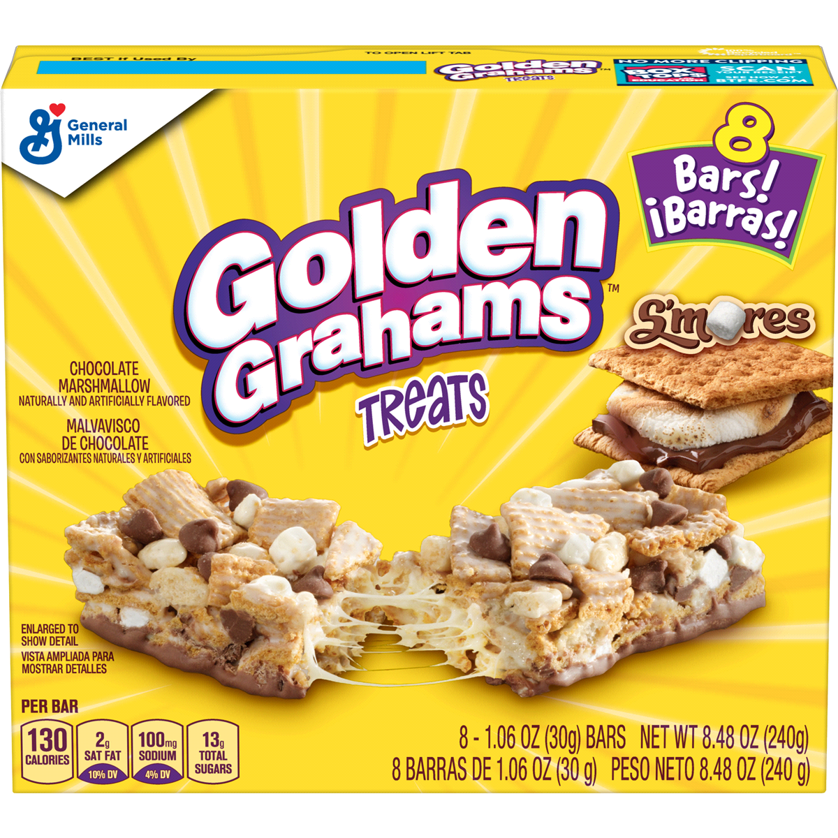 slide 1 of 4, Golden Grahams Chocolate Marshmallow Treat Bars, 6 ct; 6.36 oz