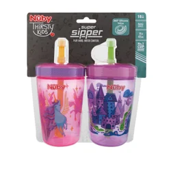 Nuby Thirsty Kids Sip-It Swirler Cup Assorted, 2pk