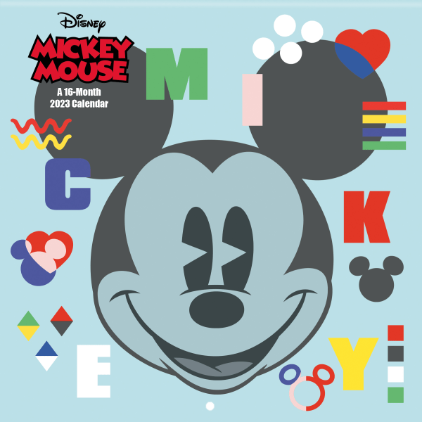 slide 1 of 2, DATEWORKS Mickey Mouse 12" X 12" Calendar, 1 ct