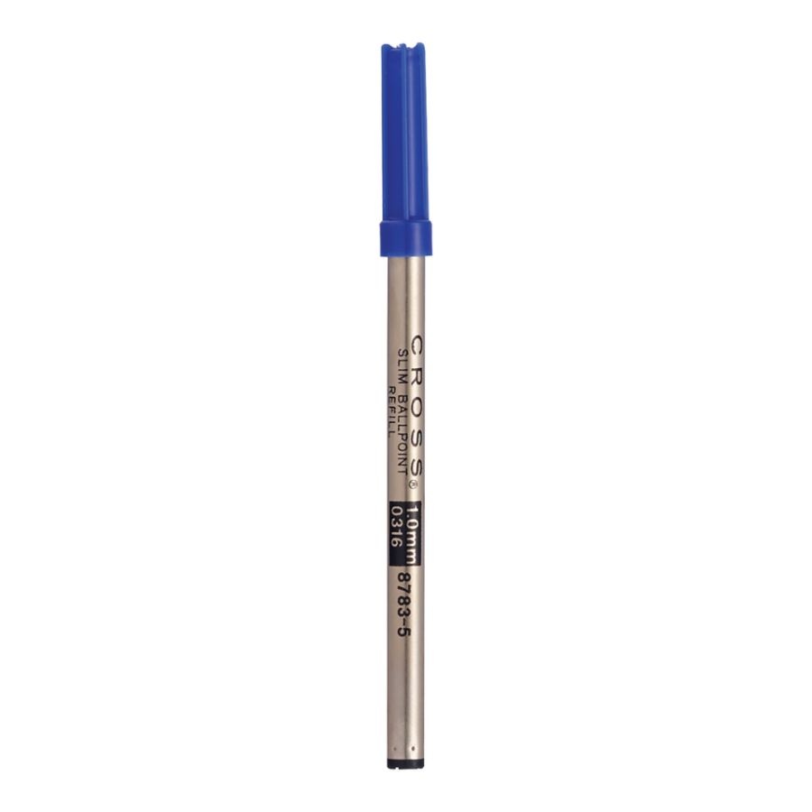 slide 2 of 4, Cross Slim Ballpoint Pen Refill, Medium Point, 0.7 Mm, Blue, 1 ct