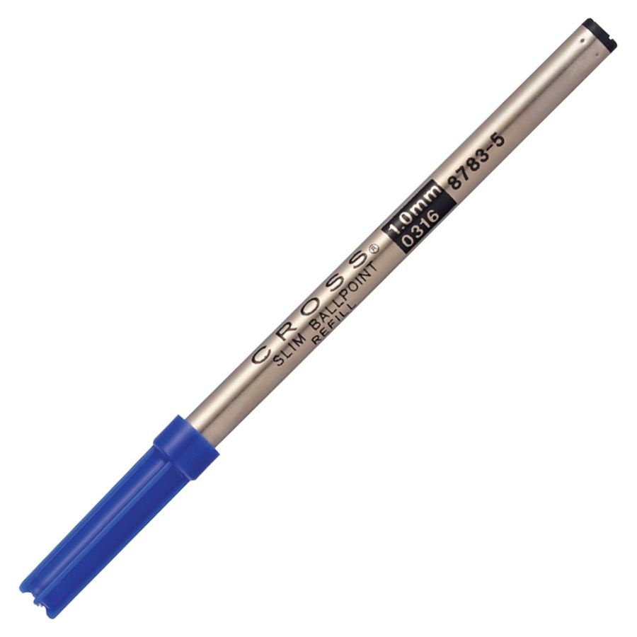 slide 4 of 4, Cross Slim Ballpoint Pen Refill, Medium Point, 0.7 Mm, Blue, 1 ct