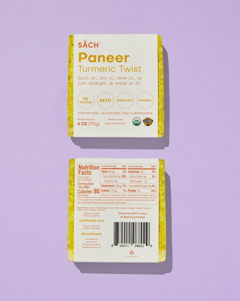 slide 2 of 2, Sach Tumeric Twist Paneer, 6 oz