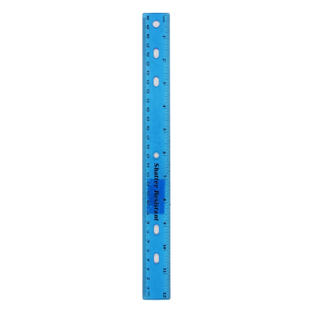 slide 3 of 4, Office Works Shatter Resistant Plastic Ruler, 1 ct
