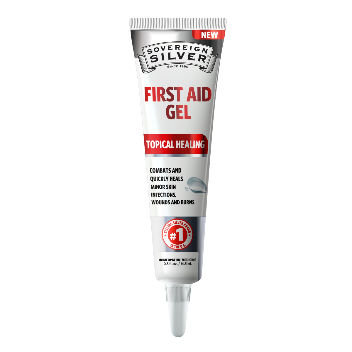 slide 1 of 13, Sovereign Silver, First Aid Gel Topical, 0.5 oz, 0.5 oz