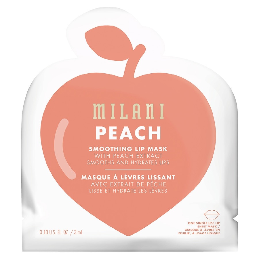 slide 1 of 1, Milani Skin Fresh Peach Smoothing Lip Sheet Mask, 0.1 fl oz