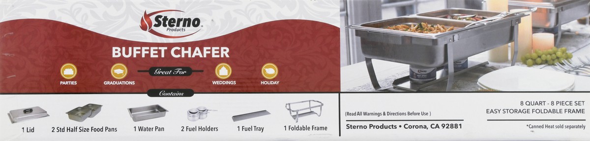 slide 10 of 11, Sterno Buffet Chafer, 1 ct